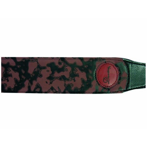 Dimavery Guitar Strap style 27 zwart rood bruin gitaar band