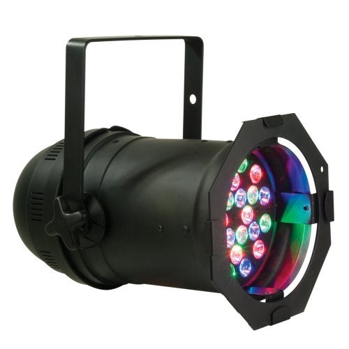 Lees meer... : Elation Rgb Stage Color Black Led Par 64 (op=op)