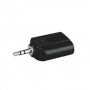 Adapter AC 012 jack 3.5mm male stereo - 2x 3.5mm female stereo