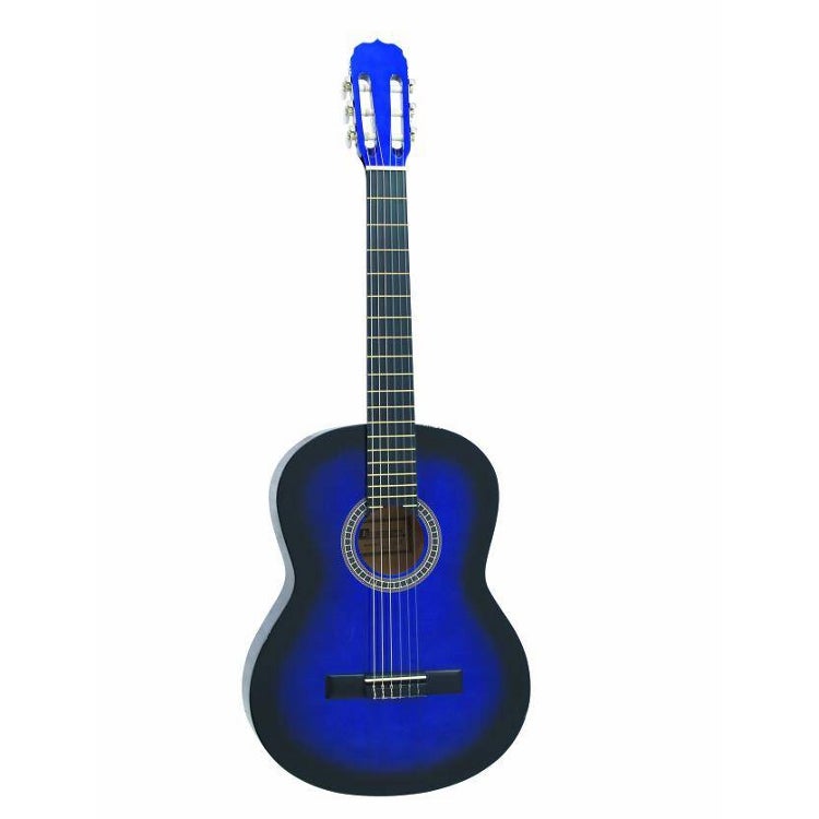 Dimavery AC 300 akoestische gitaar blauw sunburst