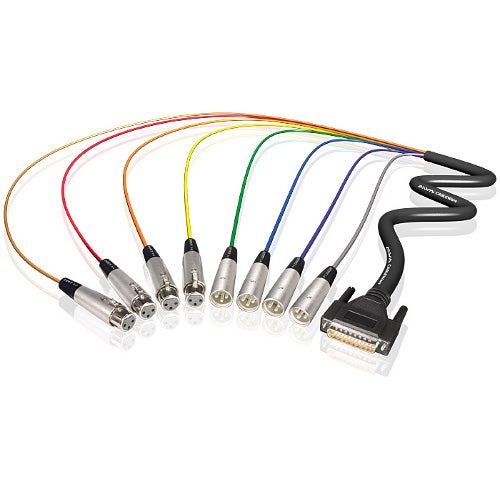 Lees meer... : Alva D sub 25 Male Naar 4x Xlr Male En 4x Xlr Female 3 Meter