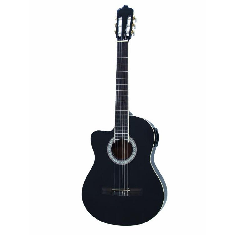 Lees meer... : Dimavery Cn 500 Left Semi akoestische Gitaar Zwart