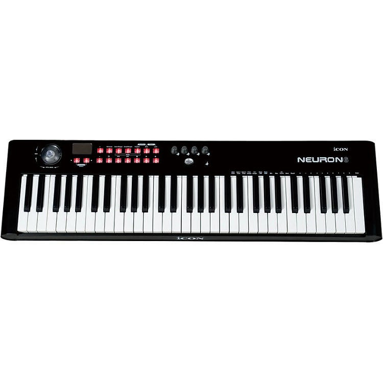 Icon Neuron 6 USB Midi Keyboard En Controller Zwart