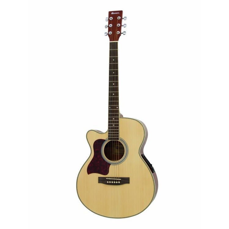 Lees meer... : Dimavery Jk 303 Eq Left Semi akoestische Gitaar Naturel