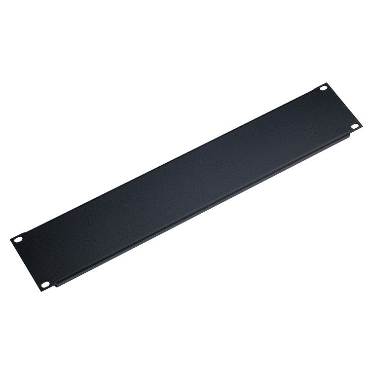 K M 49422 aluminium blindplaat zwart U profiel 2HE