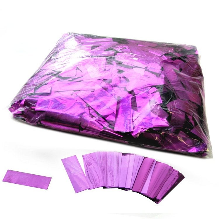 Lees meer... : Sf Metallic Confetti 55x17mm Bulkbag 1kg Pink