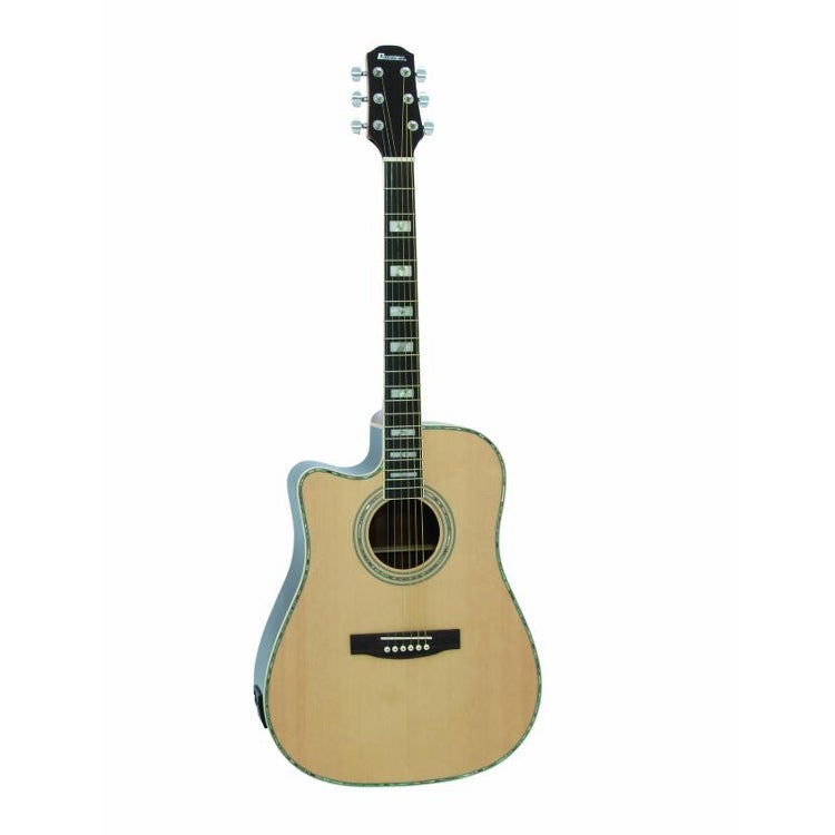Lees meer... : Dimavery Stw 60 Left Solid Top Semi akoestische Gitaar Naturel