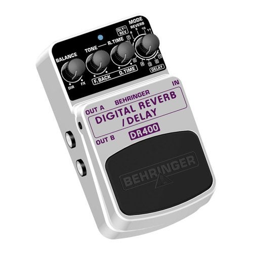 Lees meer... : Behringer Dr400 Digital Reverb delay Effect Pedaal