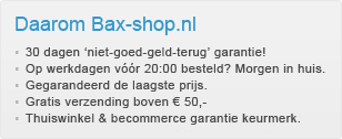Daarom Bax-shop.nl