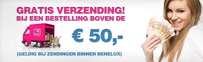 gratis verzending bij bestelling boven de 50 euro!