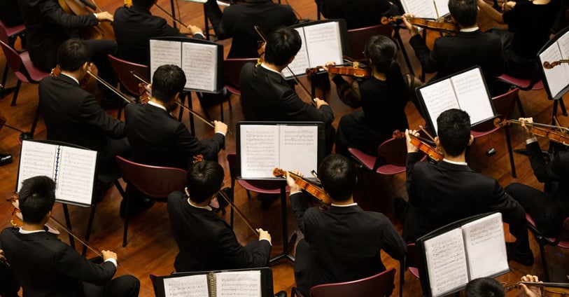 Orkest-muziek maken voor een pop-song