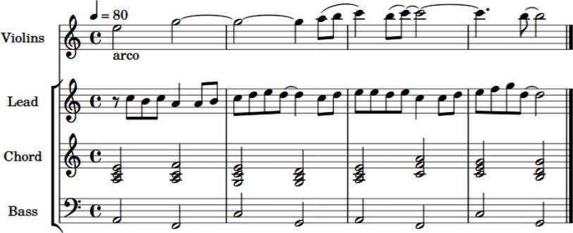 Orkest-muziek maken voor een pop-song