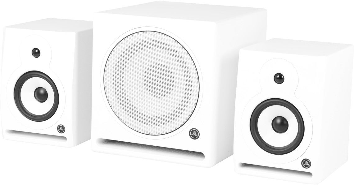 Review Devine RX-5A White Set + Sub studiomonitoren en statieven