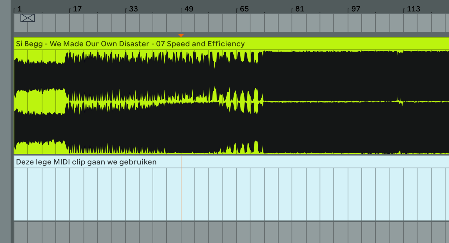 Arrangement templates in Ableton Live