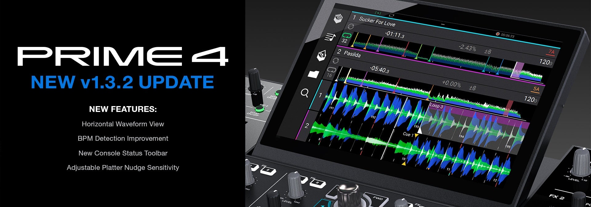 Denon DJ Prime 4 - nieuwe firmware!