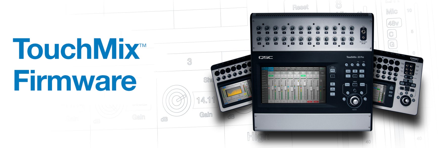 Nieuwe firmware voor de QSC Touchmix-30 Pro!