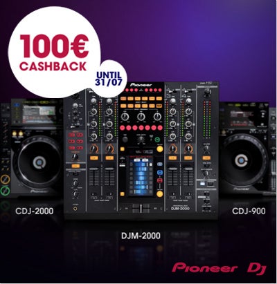  Geld terug bij Pioneer CDJ-900, Pioneer CDJ-2000 en Pioneer DJM-2000