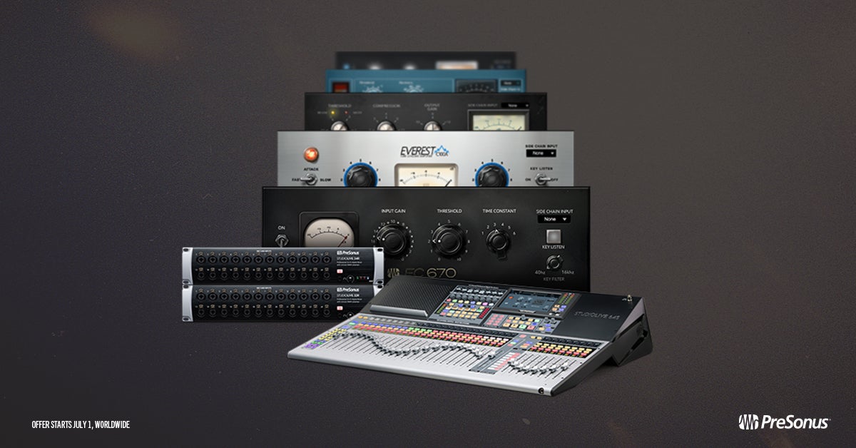 Gratis Fat Channel plugins bij Presonus StudioLive III mixers!