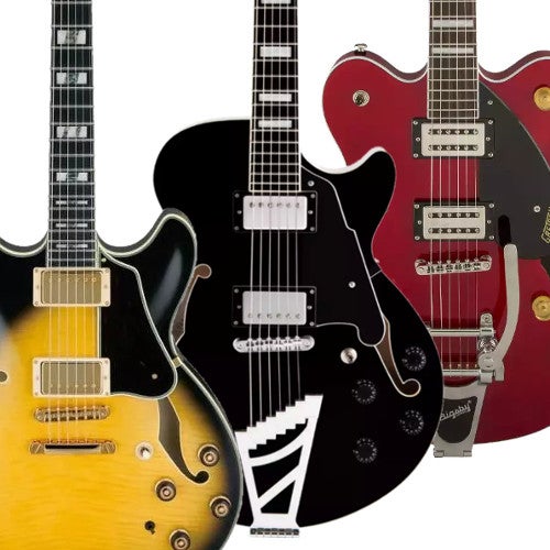 Wil je een semi-akoestische gitaar met vast staartstuk of vibrato?