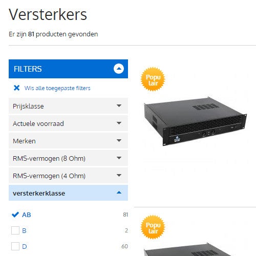 5. Welke versterkerklasse is het beste?