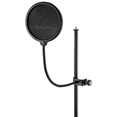 5. Hoe bevestig ik een popfilter aan mijn microfoon?