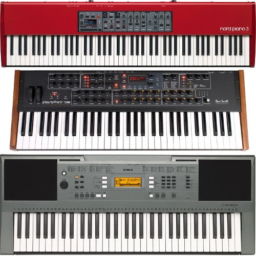 Wat is het verschil tussen stage piano, keyboard en synthesizer?