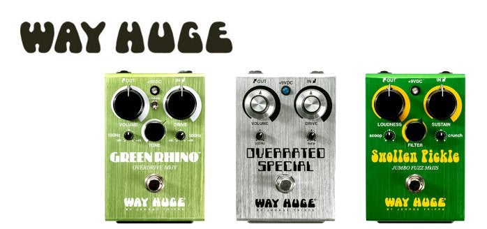Way Huge Green Rhino MKIV, Overrated Special Overdrive & Swollen Pickle Jumbo Fuzz MKIIS